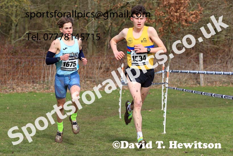 Boys Under-15s 2023 UK CAU Inter Counties Cross Country Champs, Prestwold Hall, Loughborough. Photo: David T. Hewitson/Sports for All Pics